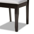 thumbnail image 2 of Baxton Studio Mael Modern and Contemporary Grey Fabric Upholstered and Dark Brown Finished Wood 2-Piece Dining Chair Set, 2 of 8