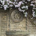 thumbnail image 4 of Outdoor Thermometer Clock Vintage Wall Clock Retro Decoration Station Hanging Clock Sun Moon Pattern Waterproof, 4 of 5