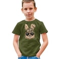 thumbnail image 2 of Ink Printed NOT a Chenille Patch Family Matching Camo Hat Easter Bunny Shirt for Boys Military Green Shirt 12 Months, 2 of 8