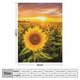 BCIIG Sunflower Field Landscape Blanket Sunlight Sunflower Gifts Soft