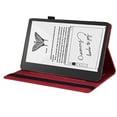 thumbnail image 3 of Feishell Case for Amazon KindleScribe 10.2 inch,Business PU Leather Folio Flip Kickstand ID Credit Card Slots Shockproof Protection Case Cover with Pencil Holder,Red, 3 of 8
