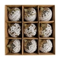thumbnail image 2 of Boxed Christmas Tree Ornaments Gold Hanging Balls Shatterproof Heavy Duty Baubles Set for Winter Holiday Party Decorations, 2 of 4