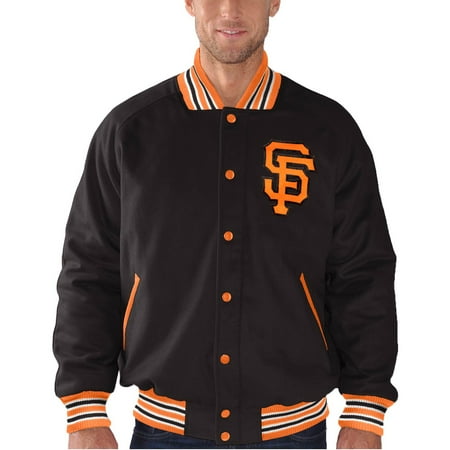 Grand Prix Jacket - San Francisco Giants G-III Sports by Carl Banks Grand Slam Varsity Jacket - Black