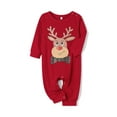 thumbnail image 3 of Elippeo Family Matching Christmas Pajamas Set Deer Head  Plaid Print Holiday Pajamas Sleepwear Dad Mom Kids PJs, 3 of 10