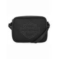 thumbnail image 2 of Harley-Davidson Women's Studded Bar & Shield Camera Crossbody Bag Purse – Black, Harley Davidson, 2 of 4