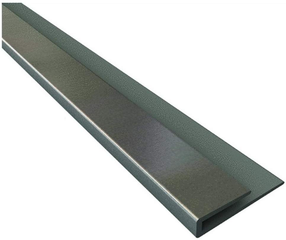 Backsplash Edge J Trim Brushed Aluminum