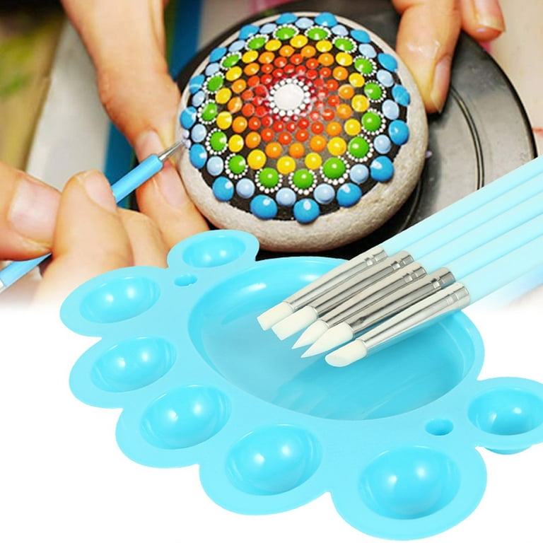 Hakkin 34PCS Mandala Dotting Tools Painting Kit,Rock Dot Paint Stencils  Tool Set Art Craft Supplies Gift Kit 