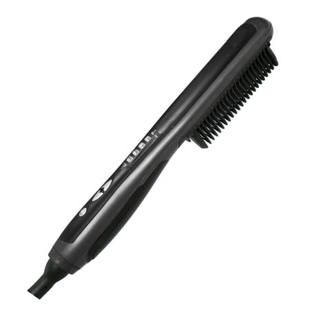 Hair Straightening Comb Hair Brush Tourmaline Ceramic Negative Ions Hair Straightener
