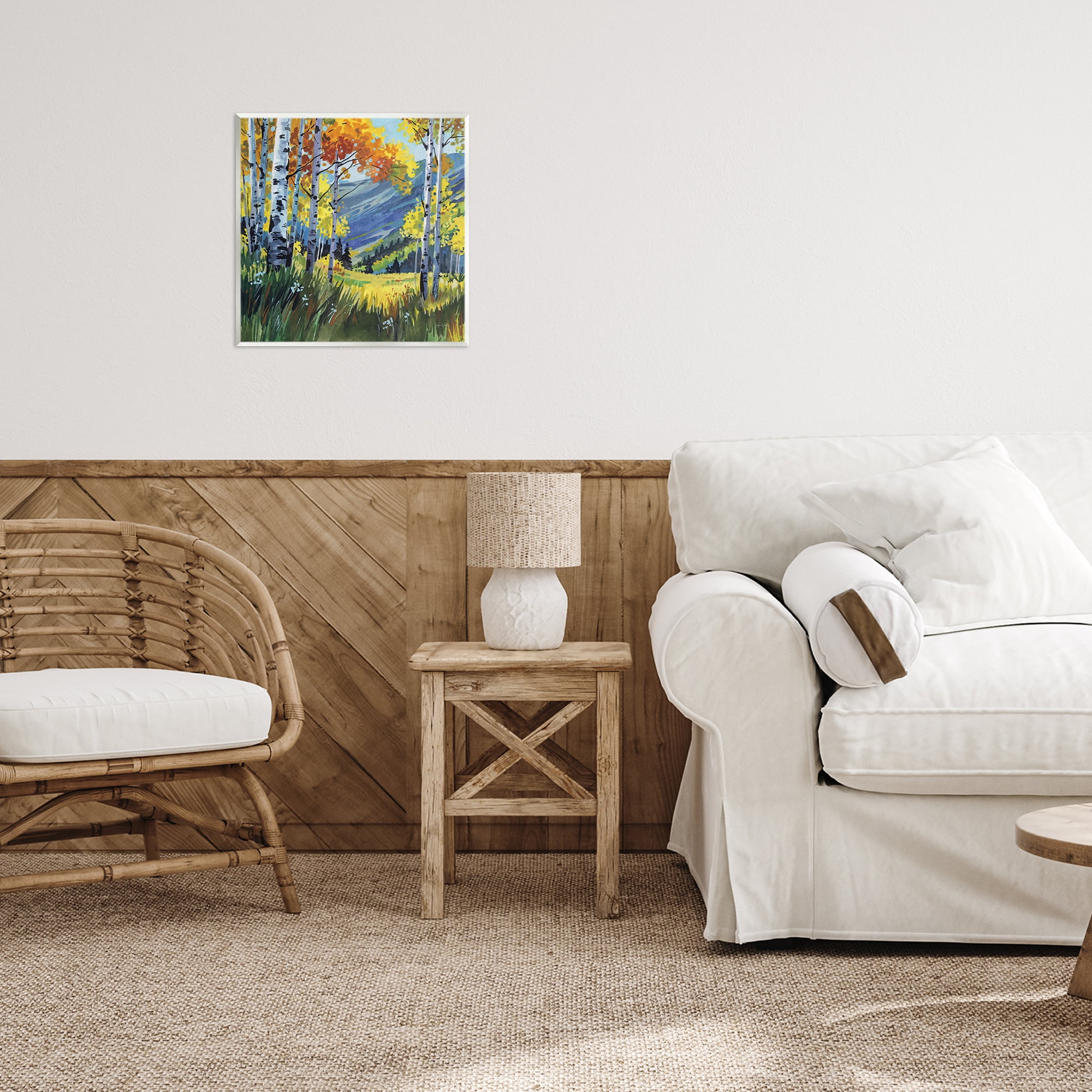 Stupell Industries Autumn Golden Birch Grove Wall Plaque Art, design by Kate Jarvik Birch