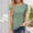 Green, variant on Womens Summer Tops with Short Sleeves Short Sleeve Shirt Women T Shirts Solid Color Tops Plus Plus Size Blouses for Women Dressy My Reorder List