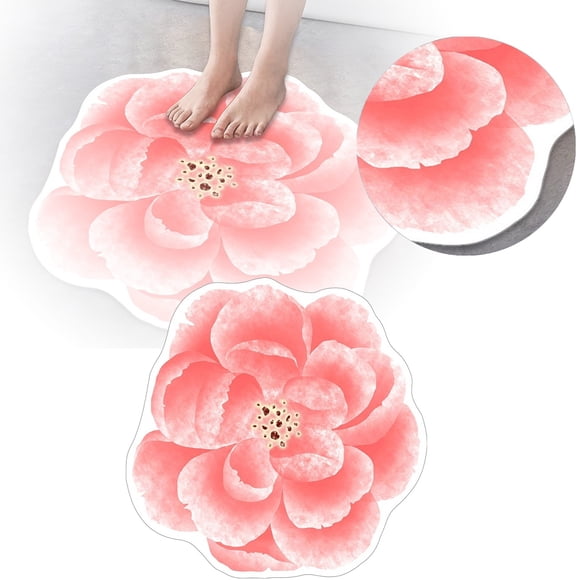 Carpet Abstract Floral Area Rug Floor Mat Oriental Design for Bedroom Living Room Low Pile Washable Runner for Closet Entryway Coffee Table