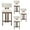 26'' White-sherpa, variant on DUOMAY 26 Inch Modern Bar Stools Set of 2, Farmhouse Counter Stools Wooden Barstools, White Chenille Upholstered Counter Height Bar Stools with Back & Solid Wood Legs, Chenille