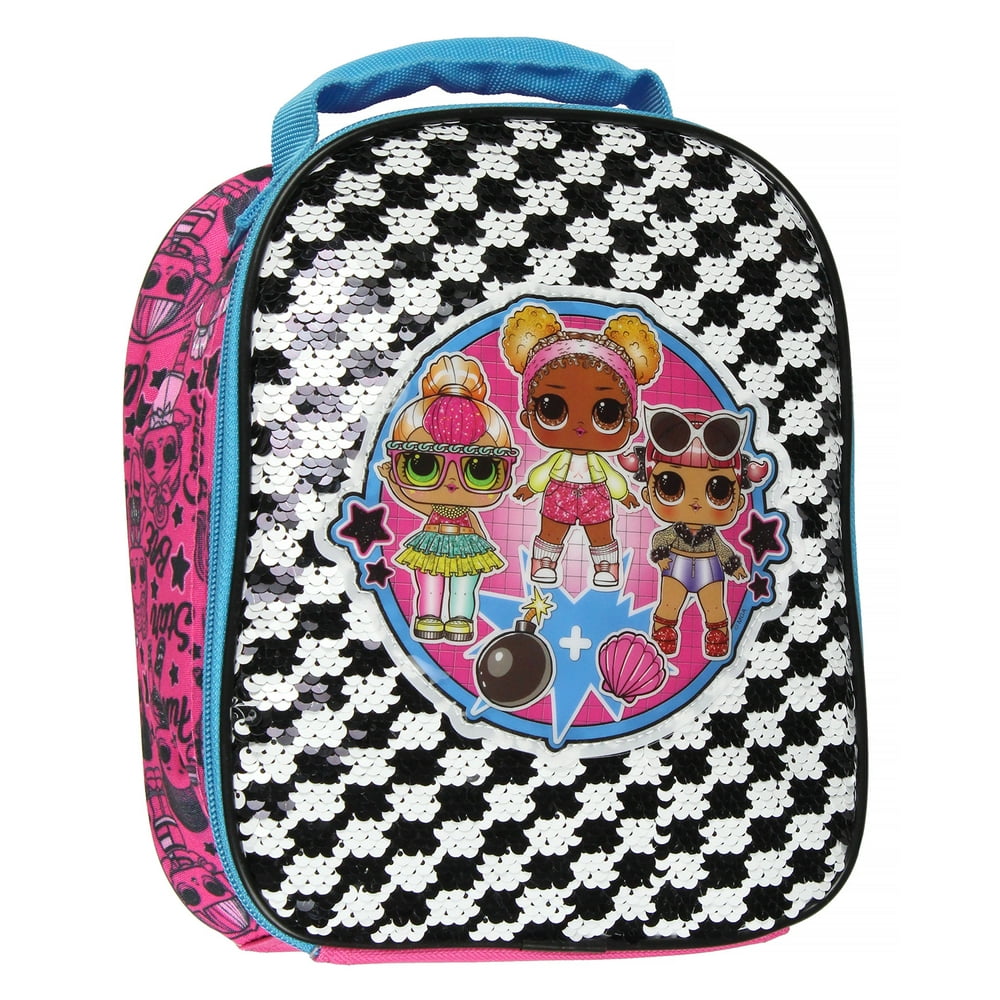 LOL Surprise Dolls Bombshell Reversible Sequins Lunch Box - Walmart.com ...