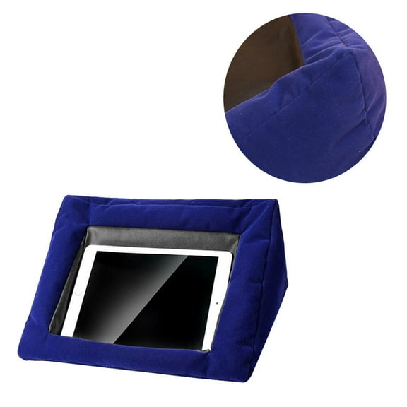 PBPBOX Tablet Holder Cushion Lint Blue Cushion Style Supports Device For Travel 1Pcs