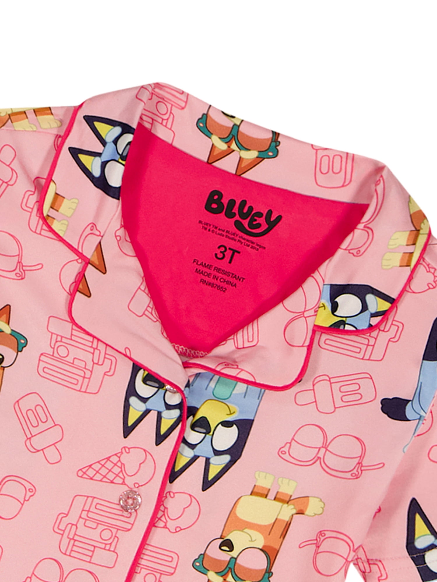 Character Toddler Girl Pajama Coat Set, 2-Pieces, Sizes 2T-4T