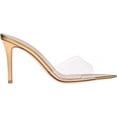 thumbnail image 3 of Women's Clear Pointed Open Toe Stiletto Heel Slide Sandals – Fashion Slip On Transparent Strap High Heels Mules for Party Wedding Prom, 3 of 13
