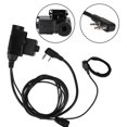 thumbnail image 4 of ABS k-head Walkie Talkie gancho para la oreja auriculares dedo PTT botón micrófono auricular para Uv5r para bf-480, 4 of 8