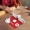 thumbnail image 4 of Herramienta auxiliar de grabado de placa de inserción de mesa de enrutador, con guía de calibre de inglete rojo Sharpla Placa de inserción, 4 of 7