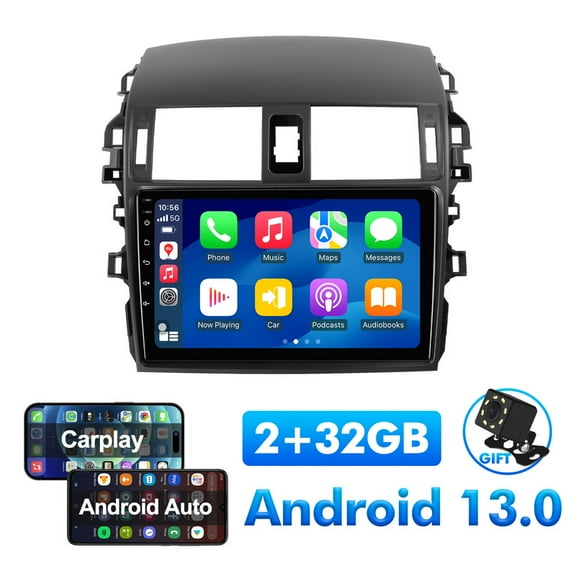 Android 13 Car radio for Toyota Corolla 2009-2013 Multimedia Stereo Wireless Carplay Android Auto