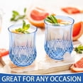 thumbnail image 6 of ZHURUININ 7oz Reusable  Stemless Wine Glasses，Blue，24Pack, 6 of 7