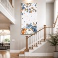 thumbnail image 4 of Canvas Wall Art, Navy Blue Pumpkin Fall Framed Canvas Prints for Living Room Hallway, Thanksgiving Maple Leaves Branches Gallery Wrapped Wall Decor for Home Office, Gifts, 30"x60" Ship Next Day, 4 of 9