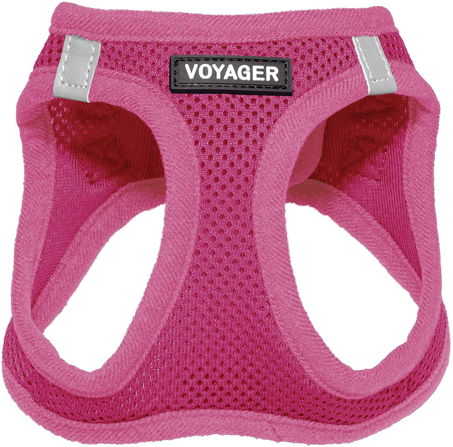 S, Pink Fida Step-in Dog Harness Adjustable Harness for Small Dogs Superior Reflective Puppy Vest Harness- All Weather Air Mesh