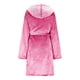 thumbnail image 4 of Women Flannel Nightgown with Eye Mask Cozy Plush Warm Winter Hooded Bathrobe Sleepwear Soft Loungewear rose red XXL, 4 of 4