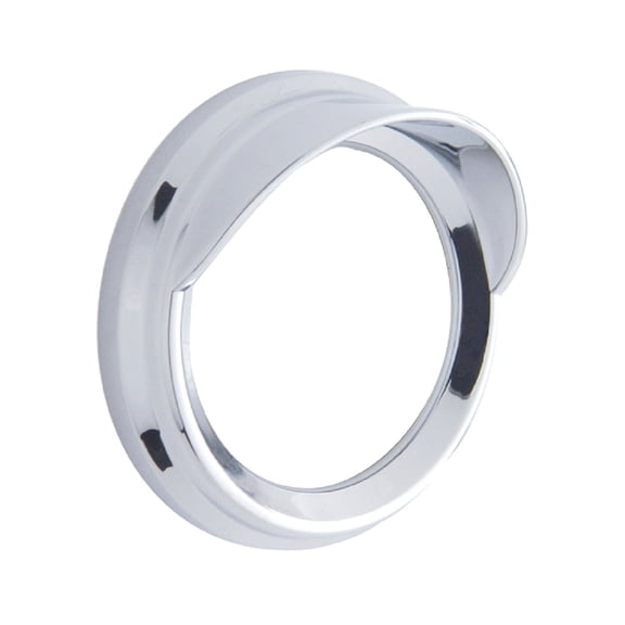 Small Chrome Guage Bezel with Visor for Peterbilt (2005 & Older)