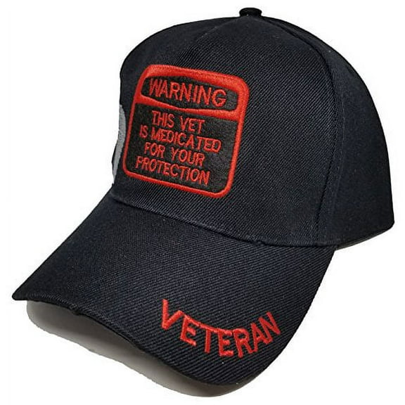 WARNING This Vet Is Medicated For Your Protection Cap Black Hat