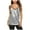 Silver, variant on fartey Womens Sparkly Sequin Tank Tops Double Spaghetti Strap V Neck Vest Shirts Solid Color Sleeveless Party Club Cocktail Tee