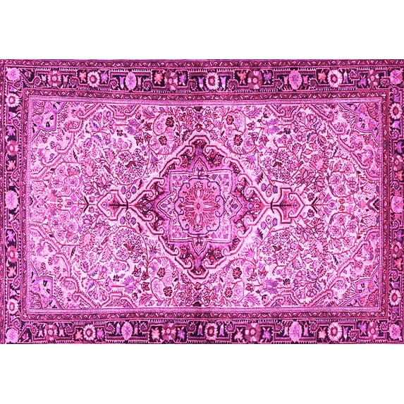 Ahgly Company Indoor Rectangle Persian Pink Traditional Area Rugs, 2' x 5'
