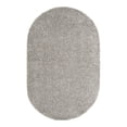 thumbnail image 2 of Unique Loom Everyday Shag Collection Area Rug - Solid (5' 1" x 8' Oval Light Gray), 2 of 5