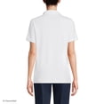 thumbnail image 2 of Lands' End Essentials Women's Short Sleeve All Day Comfort Polo Shirt - 100% Cotton Won't Shrink Pill Fade, 2 of 3
