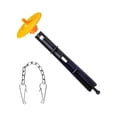 thumbnail image 1 of Plastic Toilet Tank Repair Parts Kit Contains Lid Rail Guide Chain Long Lasting Construction for Single Flush Systems, 1 of 4