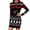 Black, variant on Fiaer Christmas Sweater Dress for Women Plus Size Trendy Xmas Knitted Slim Fit Cute Funny Graphic Long Sleeve Xmas Tops Red XL