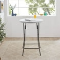 thumbnail image 3 of Naomi Home 32" Round High Top Folding Cocktail Table - Portable Bar Height Table with Removable Legs, Ideal for Indoor and Outdoor Events, Parties, Weddings, Banquets, and Commercial Use, 3 of 11