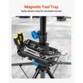 thumbnail image 6 of Heavy Duty Bike Repair Stand 66 lb Capacity Adjustable Height 32.8 to 56.6 Inches Foldable Bicycle Maintenance Rack with Magnetic Tool Tray for Mountain Road Bike Home Shop Mechanics, 6 of 6