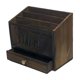 thumbnail image 2 of Organizador de Correo Organizador de Escritorio Portacartas Cesta de Documentos Revistero de Madera con Cajón Funcionalidad Versátil Adecuado para, 2 of 8