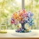 thumbnail image 1 of Árbol de cristal acrílico para decoración de escritorio de San Valentín | Adorno romántico de plástico 2D multicolor | Duradero y ligero (7,87 x 7,87 pulgadas) | Regalo ideal para San Valentín,, 1 of 6