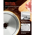 thumbnail image 3 of KFFKFF Commercial Meat Slicer, 10 inch Electric Deli Slicer Machine, 320W Food-Slicer with SUS420 Blade, 0-0.4 inch Adjustable Thickness, 3 of 8