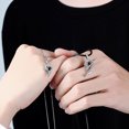 thumbnail image 4 of Couple Collier Coeur Simple: 2pcs 100 Langue Collier Collier Charm Collier, 4 of 10