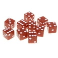 thumbnail image 2 of Esquirla 10pcs Six Sided D6 Dice Set for RPG Home Bar Pub Party MultiColor Coffee, 2 of 8