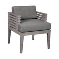thumbnail image 3 of Vivid Outdoor 7 Piece Dining Set in Gray Eucalyptus Wood with Gray Cushions, 3 of 14
