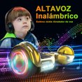 thumbnail image 3 of Hoverboard con Bluetooth más nuevo, LBW21 patinete flotante de Color cromado con ruedas Led, patinete autoequilibrante con altavoz incorporado para niños, adolescentes Hoverstar LBW21, 3 of 7