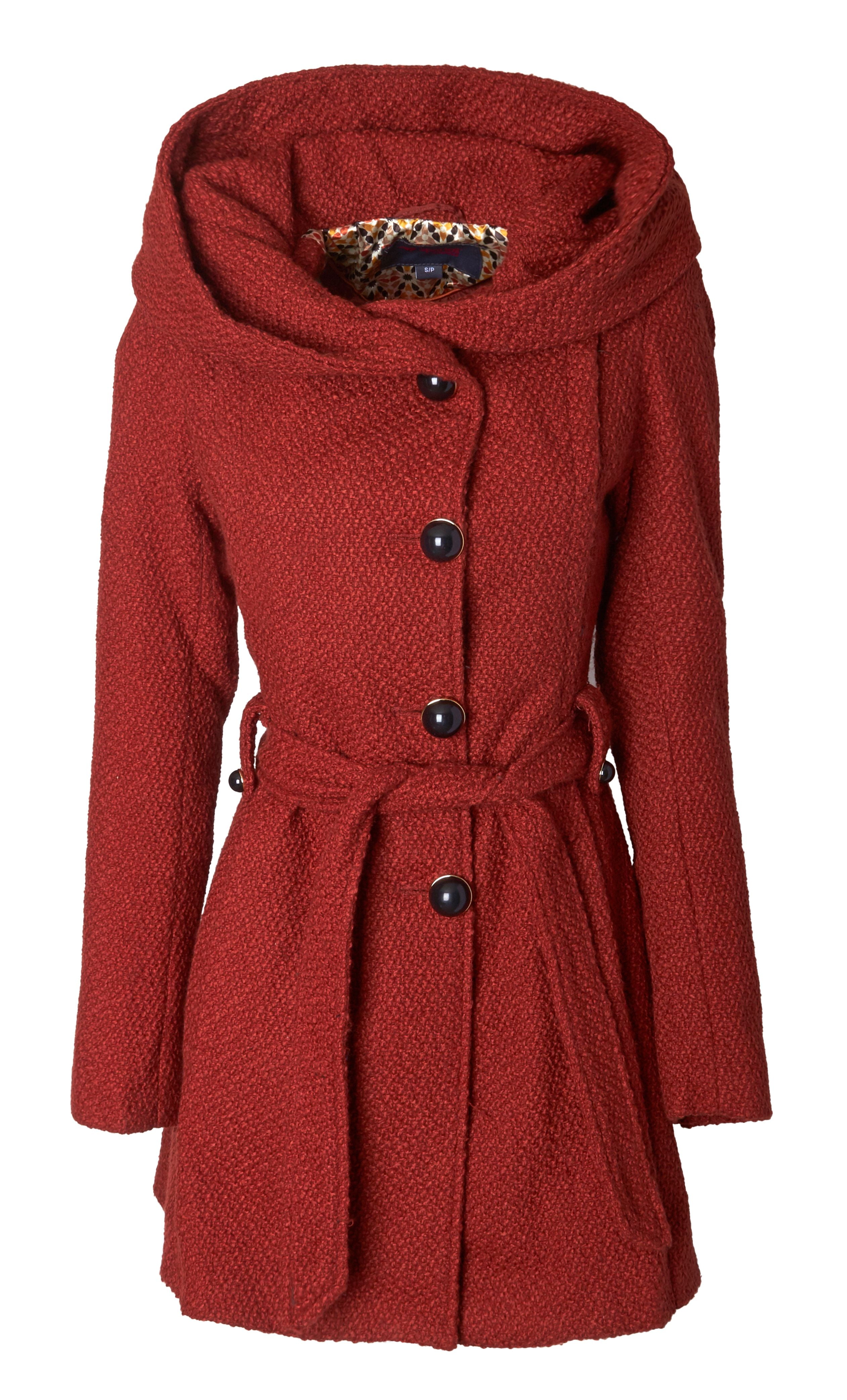 Sportoli Womens Single Breasted Wool 
