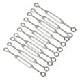 thumbnail image 1 of Wire Tensioner Wire Tensioner Strainer Rope Cable Tensioner Rope Tensioner 10pcs Eye And Eye Turnbuckle Wire Tensioner Strainer Stainless Steel Rope Tensioner M6, 1 of 8