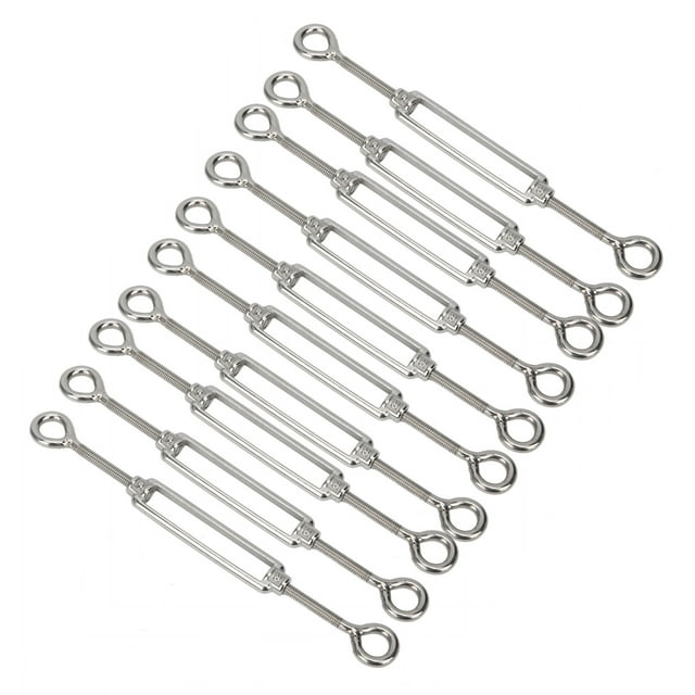Wire Tensioner Wire Tensioner Strainer Rope Cable Tensioner Rope Tensioner 10pcs Eye And Eye Turnbuckle Wire Tensioner Strainer Stainless Steel Rope Tensioner M6