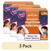 (3 pack) Parent's Choice Ultimate Care Nighttime Underwear for Boys & Girls L/XL, 12 Count