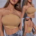 thumbnail image 2 of Pompotops Débardeur Sexy Irrégulier à Col Halter pour Femmes, 2 of 9