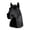 Black, variant on Ruanlalo Trailer Hitch Cover Horse Design Durable Trailer Hitch Ball Cover Truck Enthusiasts Weather Resistant Humorous Car Accessory